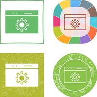 Unique Web Optimization Icon Design vector