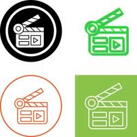 Clapper Board Icon Design vector