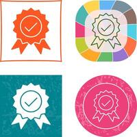 Unique Quality Control Icon Design vector