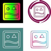 Unique Images Icon Design vector