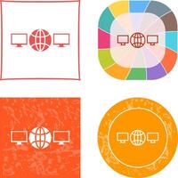Unique Networks Icon Design vector