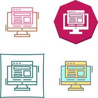 Adaptive Layout Icon Design vector