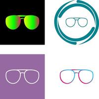 único lentes icono diseño vector