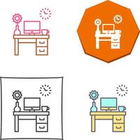 Work Table Icon Design vector