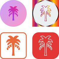 Coconut trees Icon Design vector