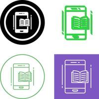 E Book Icon Design vector