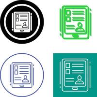 Tablet Icon Design vector