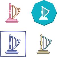 Harp Icon Design vector