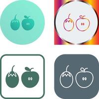 Fruits and VVegetables Icon Design vector