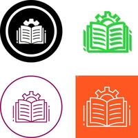 diseño de icono de libro abierto vector