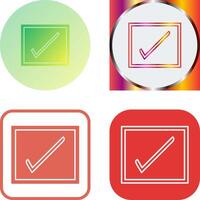 Checkbox Icon Design vector