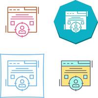 Target Audience Icon Design vector