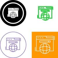 Browser Icon Design vector