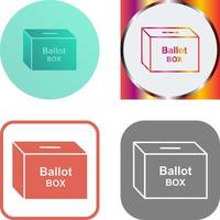 votación caja icono diseño vector