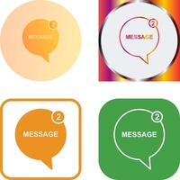 Message Bubbles Icon Design vector