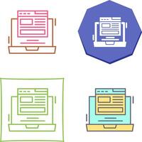 Layout Icon Design vector