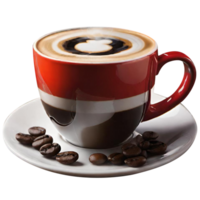 View of hot coffee cup png