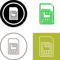 Sim Card Icon Design vector