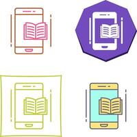 E Book Icon Design vector