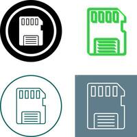 Memory Card Icon Design vector