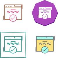 Domain Icon Design vector