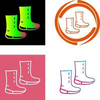 Unique Boots Icon Design vector