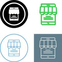 Online Store Icon Design vector