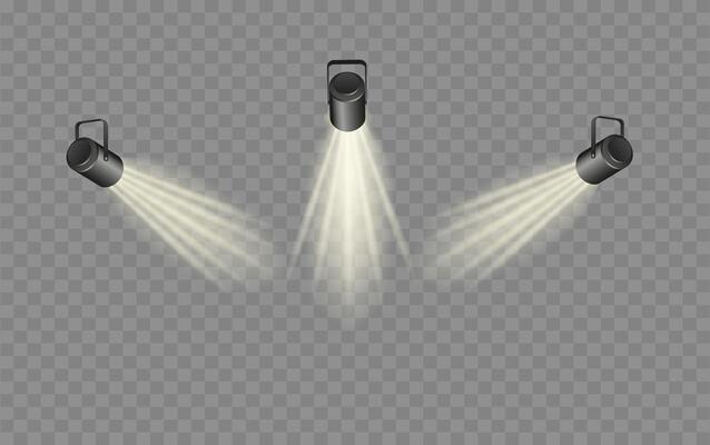 Spotlight lighting. Light source studio