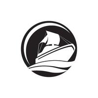 velero símbolo logo icono, ilustración diseño vector