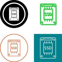 Ssd Icon Design vector