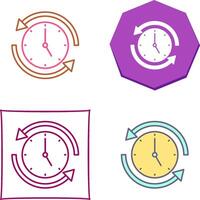 correr hora icono diseño vector