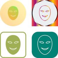 Ancient Face Mask Icon Design vector