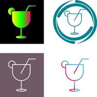 único bebidas icono diseño vector