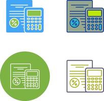 Tax Icon Design vector