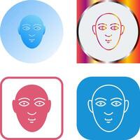 Human Face Icon Design vector