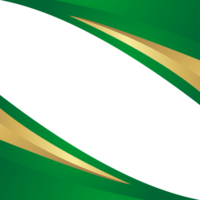 GOLDEN GREEN CURVED ABSTRACT png