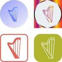 Harp Icon Design vector