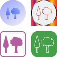 Trees Icon Design vector