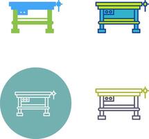 Work Bench Icon Design vector