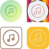 Music Player Icon Design vector