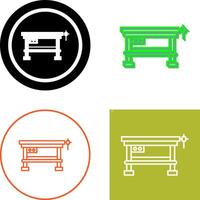 Work Bench Icon Design vector