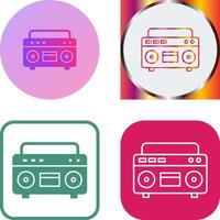 Casette Player Icon Design vector