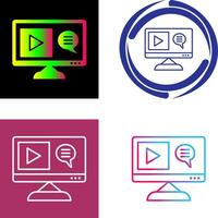 Unique Content Production Icon Design vector