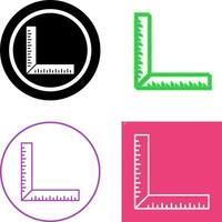 square Ruler Icon Design vector