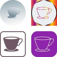 Tea Cup Icon Design vector