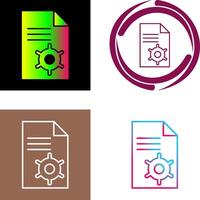 único contenido administración icono diseño vector