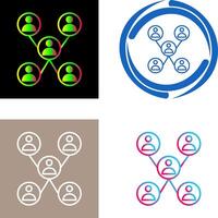 Unique Company Network Icon Design vector
