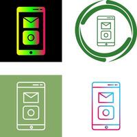 Unique Mobile Applications Icon Design vector