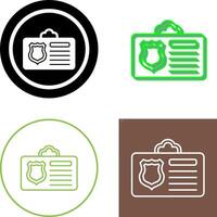 Id Card Icon Design vector