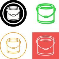 pintar Cubeta icono diseño vector